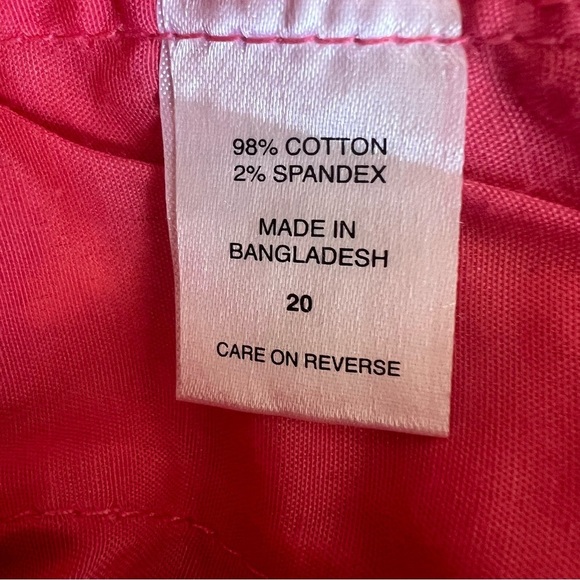 NWT NY&C Womens Pink Bermuda Shorts Plus Sz 20 Casual Everyday Normcore Basic - Picture 12 of 13